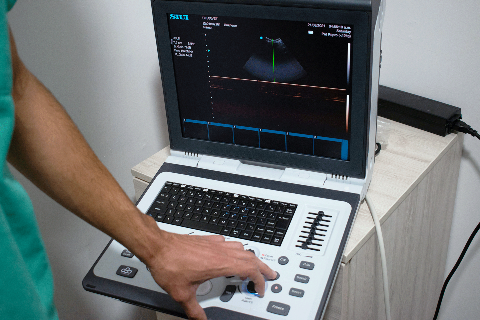 Imagenología, ultrasonido, Hospital veterinario